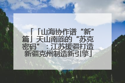 「山海协作谱“新”篇」天山南簏的“苏克密码”：江苏援疆打造新疆克州制造新引擎