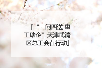 “三问四送 惠工助企”天津武清区总工会在行动