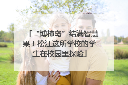“博柿岛”结满智慧果！松江这所学校的学生在校园里探险
