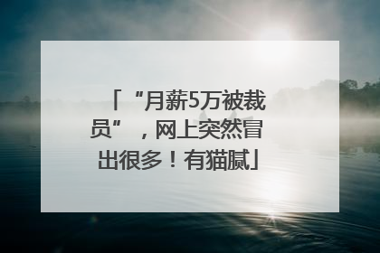 “月薪5万被裁员”，网上突然冒出很多！有猫腻