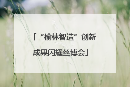 “榆林智造”创新成果闪耀丝博会