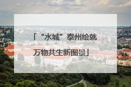 “水城”泰州绘就万物共生新图景