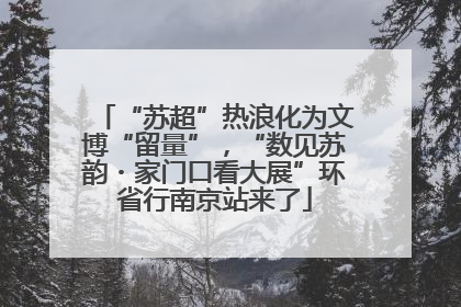 “苏超”热浪化为文博“留量”，“数见苏韵・家门口看大展”环省行南京站来了