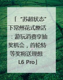 “苏超状态”下常州花式整活：游玩消费享抽奖机会，首轮特等奖将送理想 L6 Pro