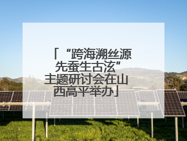 “跨海溯丝源 先蚕生古泫”主题研讨会在山西高平举办