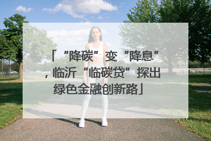 “降碳”变“降息”，临沂“临碳贷”探出绿色金融创新路