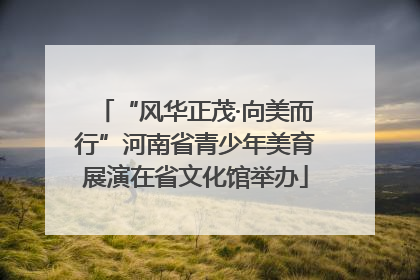 “风华正茂·向美而行”河南省青少年美育展演在省文化馆举办