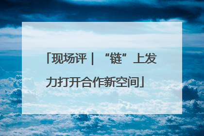 现场评｜“链”上发力打开合作新空间
