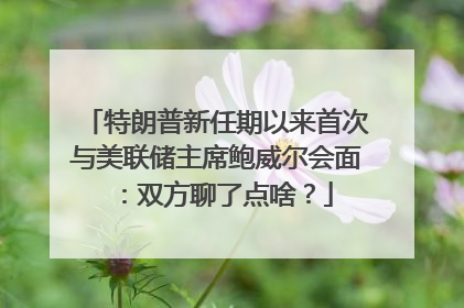 特朗普新任期以来首次与美联储主席鲍威尔会面：双方聊了点啥？