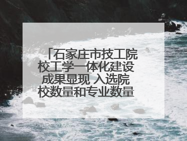 石家庄市技工院校工学一体化建设成果显现 入选院校数量和专业数量全省第一