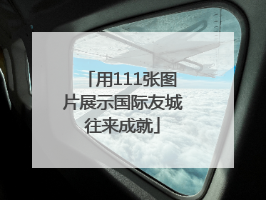 用111张图片展示国际友城往来成就
