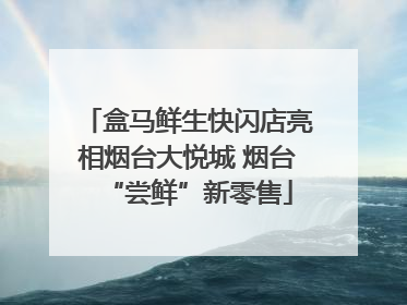 盒马鲜生快闪店亮相烟台大悦城 烟台“尝鲜”新零售