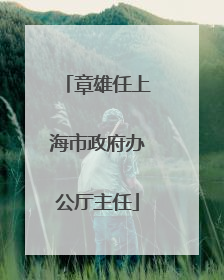 章雄任上海市政府办公厅主任