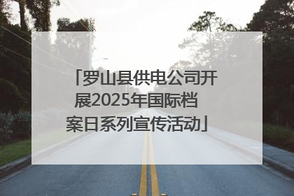 罗山县供电公司开展2025年国际档案日系列宣传活动