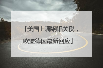 美国上调钢铝关税，欧盟德国最新回应