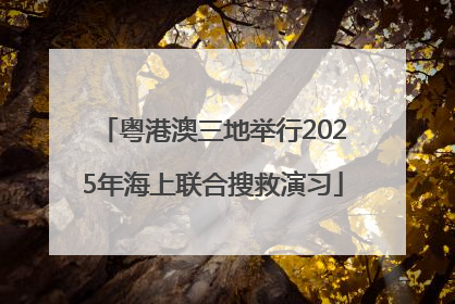 粤港澳三地举行2025年海上联合搜救演习