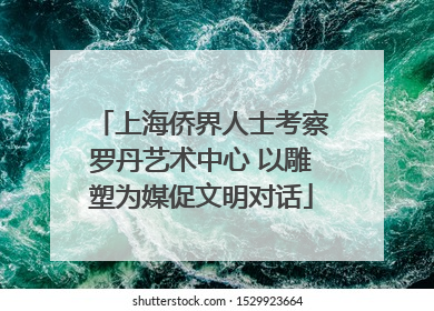 上海侨界人士考察罗丹艺术中心 以雕塑为媒促文明对话