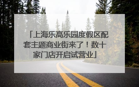 上海乐高乐园度假区配套主题商业街来了！数十家门店开启试营业