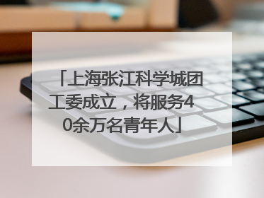 上海张江科学城团工委成立，将服务40余万名青年人