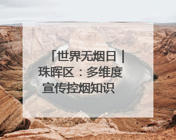 世界无烟日｜珠晖区：多维度宣传控烟知识 全方位共筑健康防线