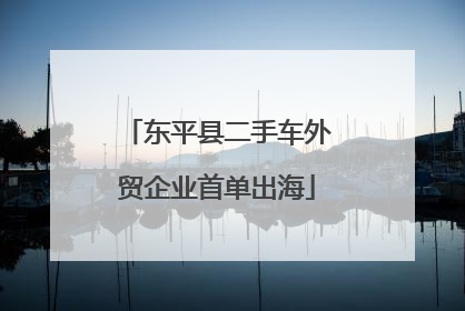 东平县二手车外贸企业首单出海