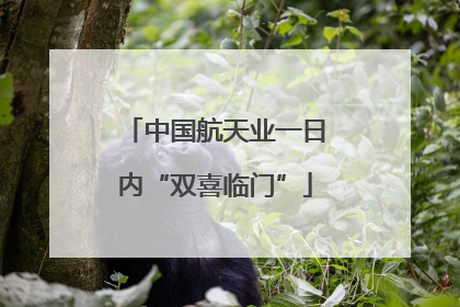 中国航天业一日内“双喜临门”