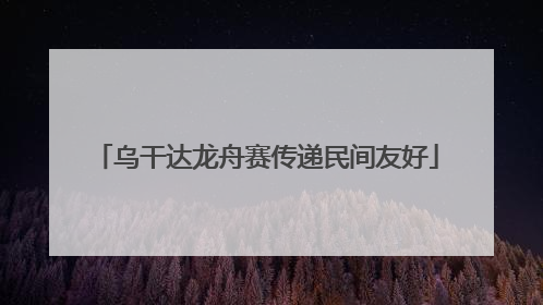 乌干达龙舟赛传递民间友好