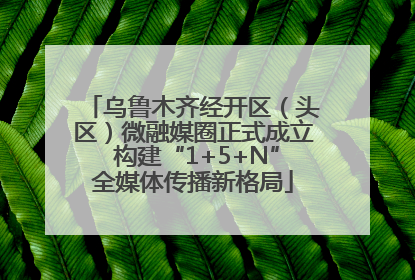 乌鲁木齐经开区（头区）微融媒圈正式成立 构建“1+5+N”全媒体传播新格局