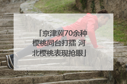 京津冀70余种樱桃同台打擂 河北樱桃表现抢眼