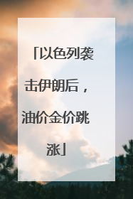 以色列袭击伊朗后，油价金价跳涨