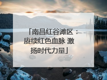 南昌红谷滩区：赓续红色血脉 激扬时代力量