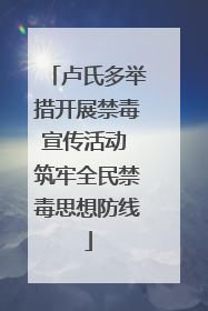 卢氏多举措开展禁毒宣传活动 筑牢全民禁毒思想防线