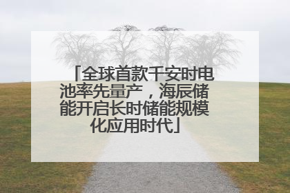 全球首款千安时电池率先量产，海辰储能开启长时储能规模化应用时代