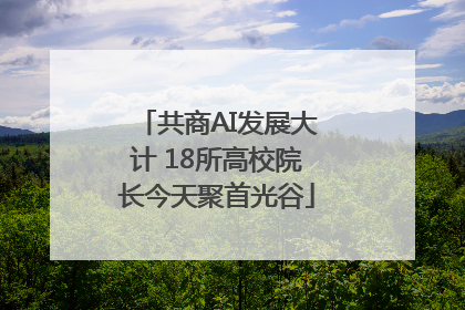 共商AI发展大计 18所高校院长今天聚首光谷