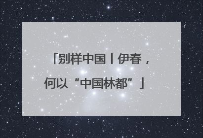 别样中国丨伊春，何以“中国林都”
