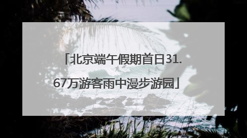 北京端午假期首日31.67万游客雨中漫步游园
