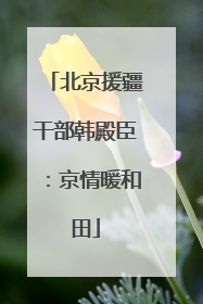 北京援疆干部韩殿臣：京情暖和田