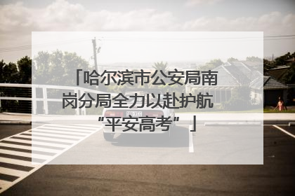 哈尔滨市公安局南岗分局全力以赴护航“平安高考”