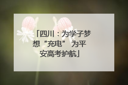 四川：为学子梦想“充电” 为平安高考护航