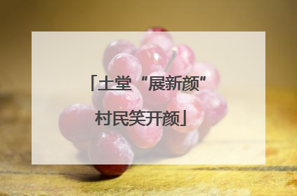 土堂“展新颜” 村民笑开颜