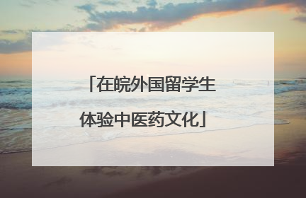 在皖外国留学生体验中医药文化