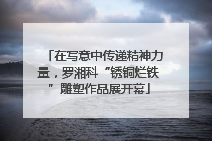 在写意中传递精神力量，罗湘科“锈铜烂铁”雕塑作品展开幕