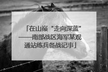 在山巅“走向深蓝”——南部战区海军某观通站练兵备战记事