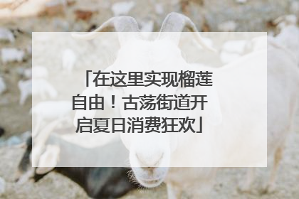 在这里实现榴莲自由！古荡街道开启夏日消费狂欢