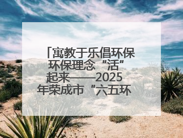 寓教于乐倡环保 环保理念“活”起来——2025年荣成市“六五环境日”宣传活动圆满举行