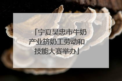 宁夏吴忠市牛奶产业挤奶工劳动和技能大赛举办