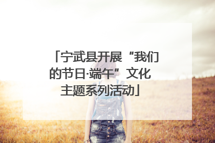 宁武县开展“我们的节日·端午”文化主题系列活动