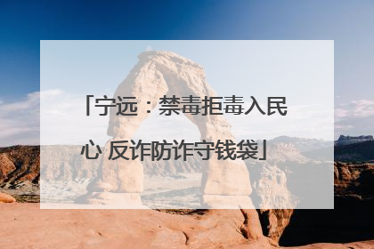 宁远：禁毒拒毒入民心 反诈防诈守钱袋