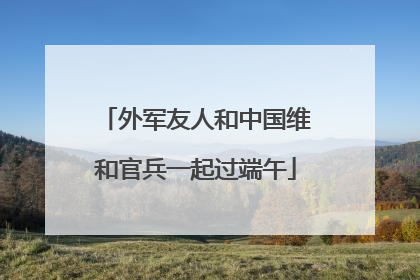 外军友人和中国维和官兵一起过端午