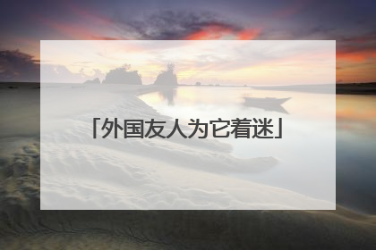 外国友人为它着迷